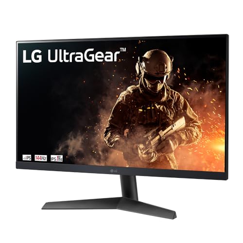 Monitor Gamer LG UltraGear –Tela IPS de 24”, Full HD (1920 x 1080), 144Hz, 1ms (GtG), HDMI, DisplayPort, HDR10, AMD FreeSync, Dynamic Action Sync–24GN60R