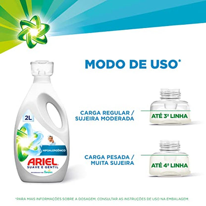 Sabão Líquido Ariel Suave e Gentil 2L