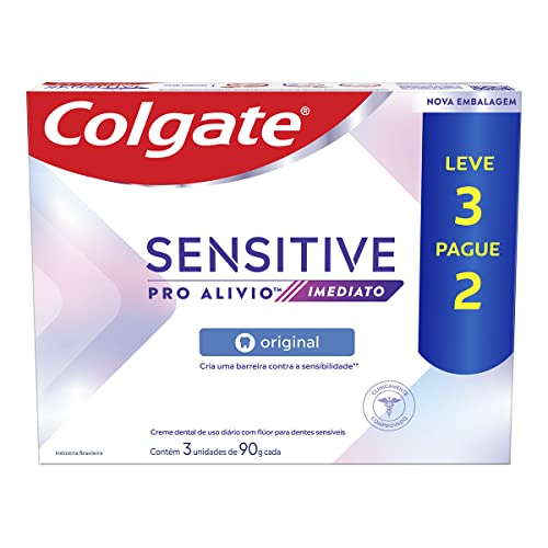 Creme Dental para Sensibilidade Colgate Sensitive Pro-Alívio Imediato Original 90g