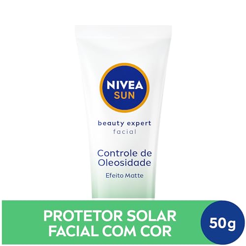 NIVEA SUN Protetor Solar Facial Beauty Expert Controle de Oleosidade FPS 60 50g