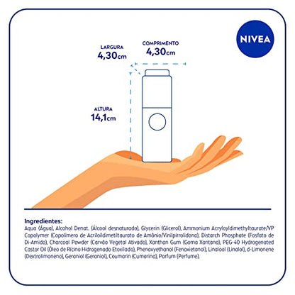 NIVEA MEN Hidratante Facial Deep Masculino 50ml - Hidratação suave, textura em gel, sensação refrescante, ideal para pele oleosa, efeito matte