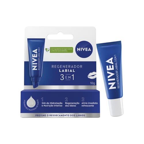 NIVEA Hidratante Labial Regenerador 3 em 1 10g