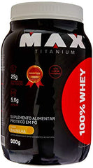 100% Whey (900G) - Sabor Baunilha, Max Titanium