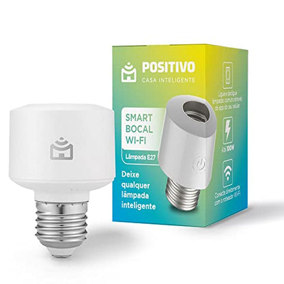 Smart Bocal Wi-Fi Positivo Casa Inteligente, Soquete E27, 100W, Branco, Bivolt - Compatível com Alexa