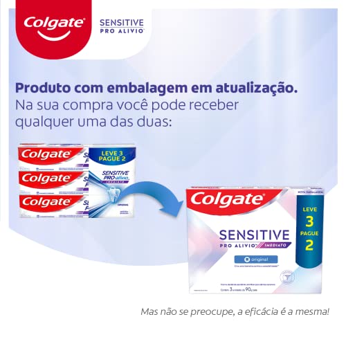 Creme Dental para Sensibilidade Colgate Sensitive Pro-Alívio Imediato Original 90g