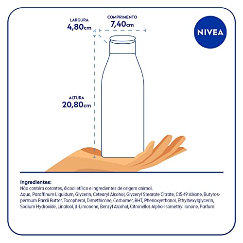 NIVEA Loção Hidratante Desodorante Soft Milk 400ml - Hidratação para pele seca, com textura leve e sensação de suavidade que deixa a pele macia, cheirosa e hidratada por 48h