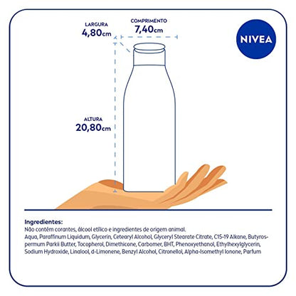 NIVEA Loção Hidratante Desodorante Soft Milk 400ml - Hidratação para pele seca, com textura leve e sensação de suavidade que deixa a pele macia, cheirosa e hidratada por 48h