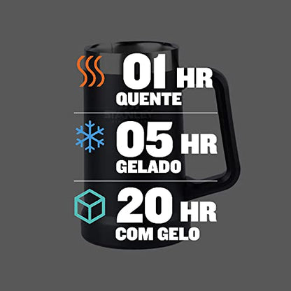 Caneca Térmica de Cerveja Stanley Matte Black | 709ML