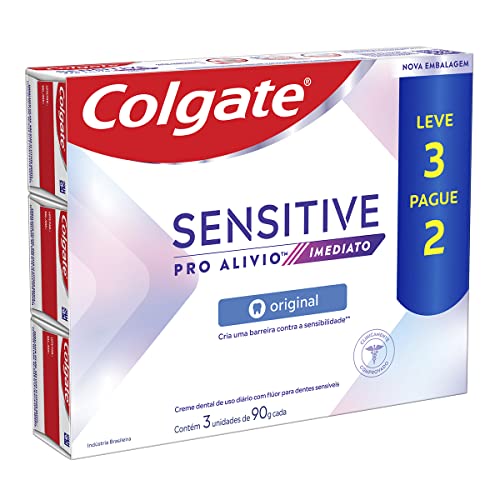 Creme Dental para Sensibilidade Colgate Sensitive Pro-Alívio Imediato Original 90g