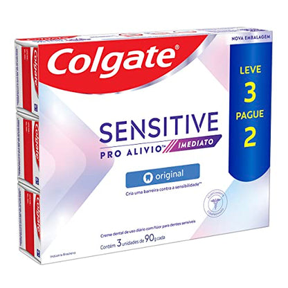 Creme Dental para Sensibilidade Colgate Sensitive Pro-Alívio Imediato Original 90g