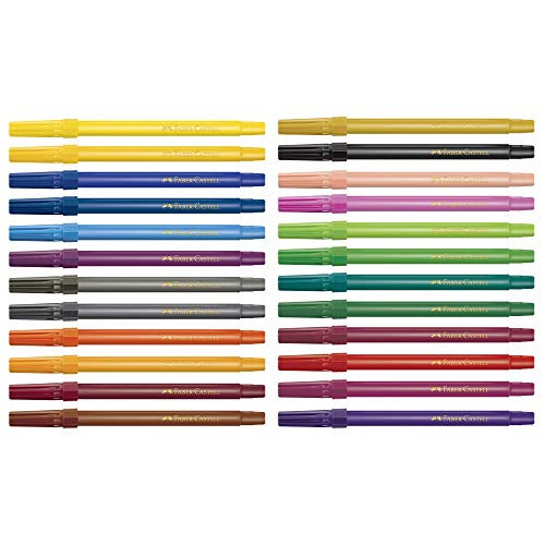 Canetinha Hidrográfica 24 Cores, Faber-Castell