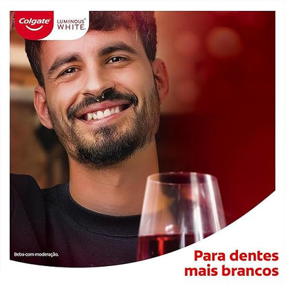 Colgate Creme Dental Clareador Luminous White Carvão Ativado 140G