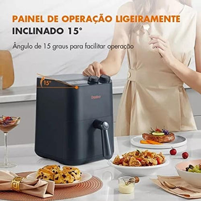 GAABOR FRITADEIRA ELÉTRICA AIR FRYER 3,5L 1200W SEM ÓLEO M4D02A GRAFITE 127V