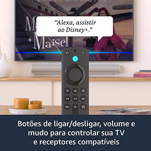 Fire TV Stick | Streaming em Full HD com Alexa | Com Controle Remoto por Voz com Alexa (inclui comandos de TV)