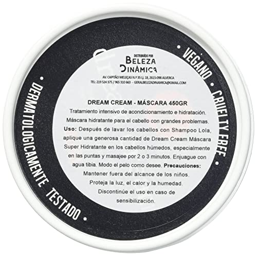 Lola Cosmetics Dream Cream - Máscara De Hidratação 450g