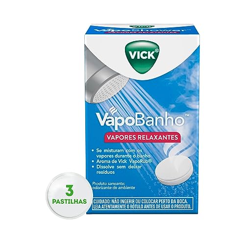 Vapores Relaxantes Vick VapoBanho 3 Unidades