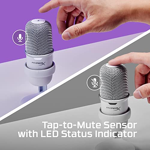 HyperX SoloCast USB WHT Microphone, Modelo: 519T2AA