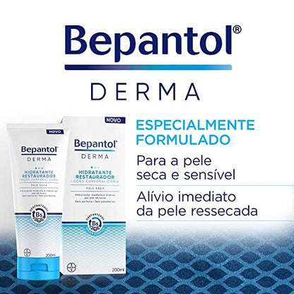Bepantol Derma Hidratante Corporal, Creme Hidratante Corporal, Uso Diário, Creme Hidratante Restaurador 200ml