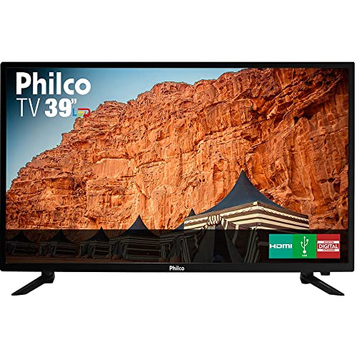 TV LED 39'', HD, PTV39N87D, Philco, Receptor Digital, Função Futebol - Não é SMART TV