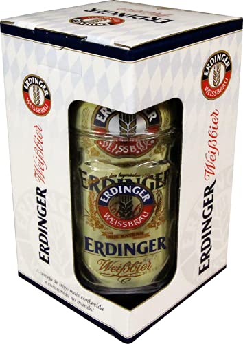 Kit Cerveja Erdinger Lata - 1 Erdinger Weissbier 500 ml + 1 Caneca Erdinger 500ml