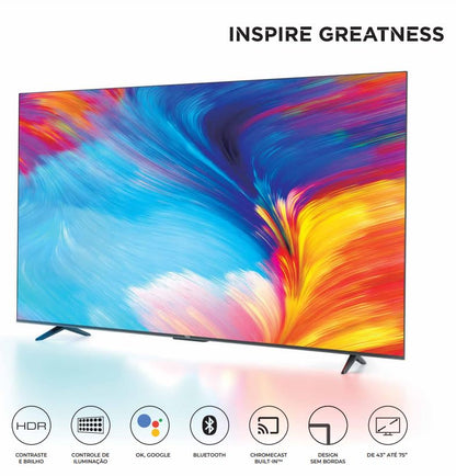 Smart TV LED 55' 4K UHD TCL 55P635 - Google TV, Wifi