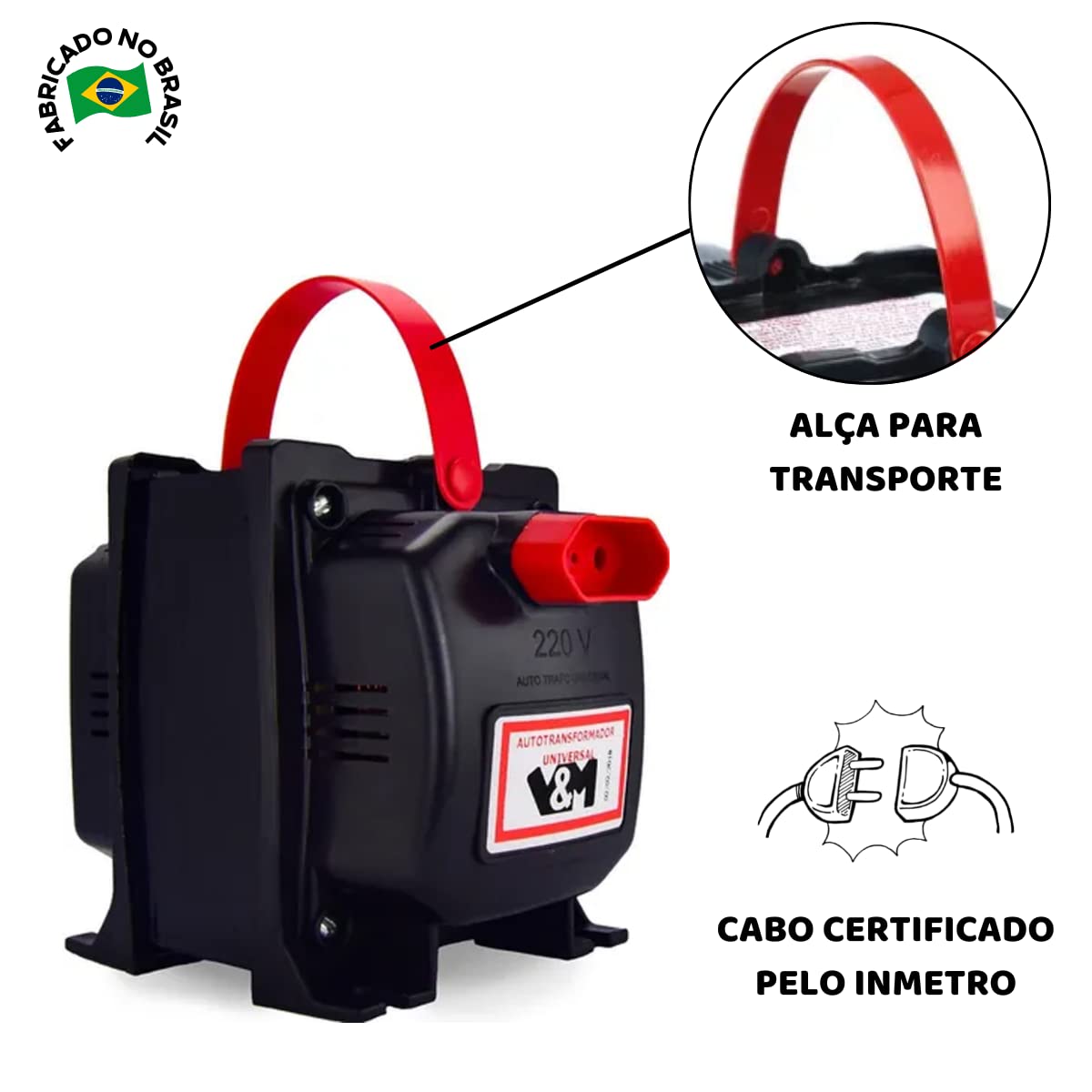 Transformador V&M 5000VA Bivolt 110/220 e 220/110 5000 VA