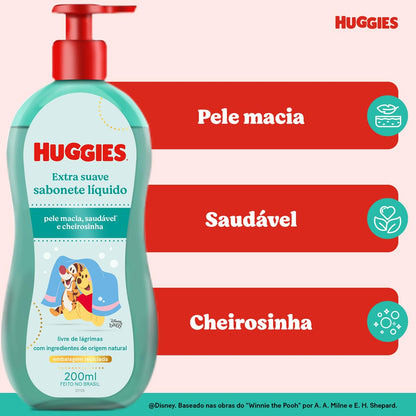 HUGGIES Sabonete Líquido Huggies Extra Suave - 600Ml