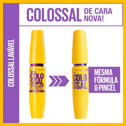 Máscara de Cílios Maybelline The Colossal Volum' Express Lavável Preto 9,2ml
