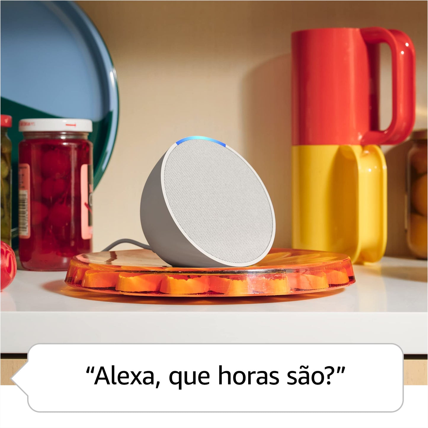 Apresentamos o Echo Pop | Smart speaker compacto com som envolvente e Alexa | Cor Preta