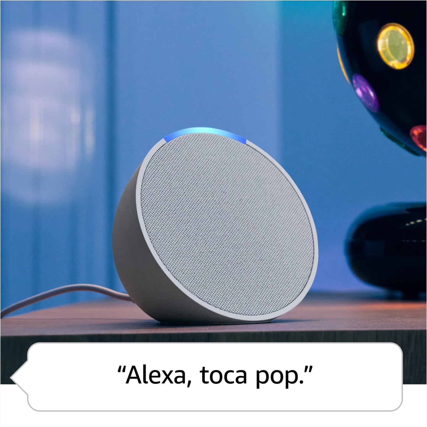 Apresentamos o Echo Pop | Smart speaker compacto com som envolvente e Alexa | Cor Preta